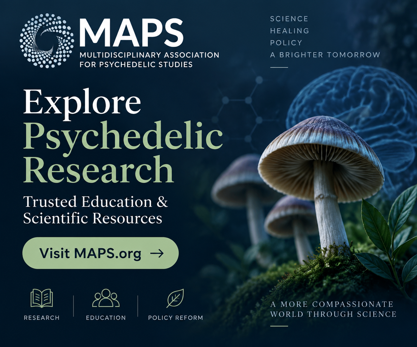 MAPS psychedelic research and education resource